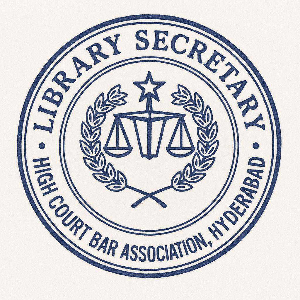 High Court Bar Association, Hyderabad - Library Secretary Logo